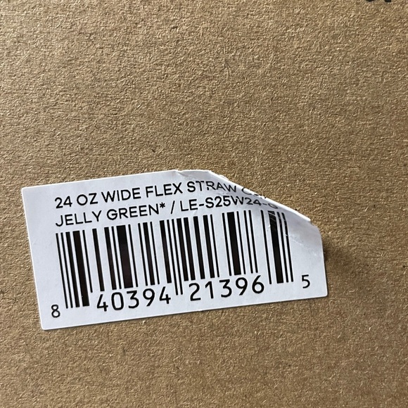 Last One! Hydro Flask 24 oz Wide Mouth with Flex Straw Cap Jelly Green Swirl - Picture 4 of 5